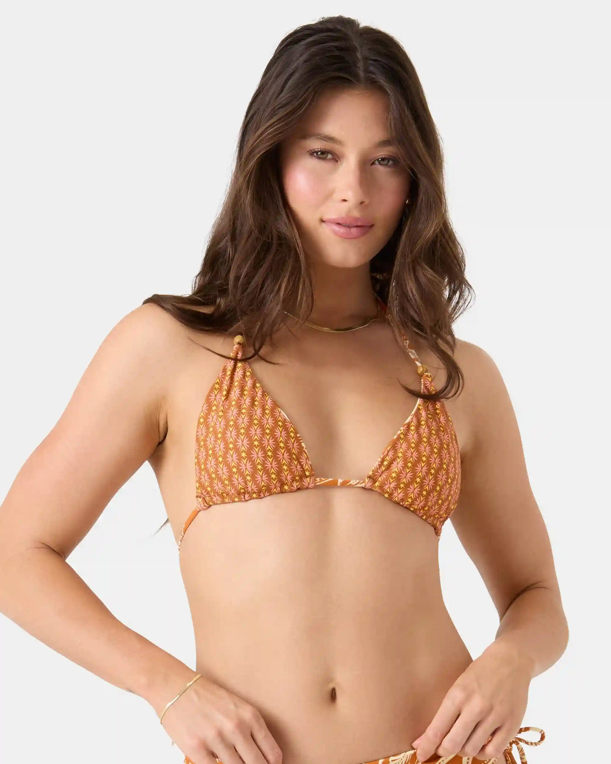 Ray Of Sunshine Reversible Tiki Triangle Bikini Top