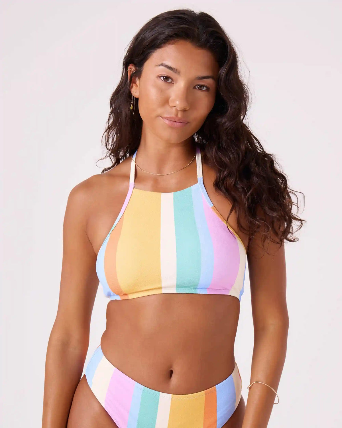 Go My Way High Neck Bikini Top