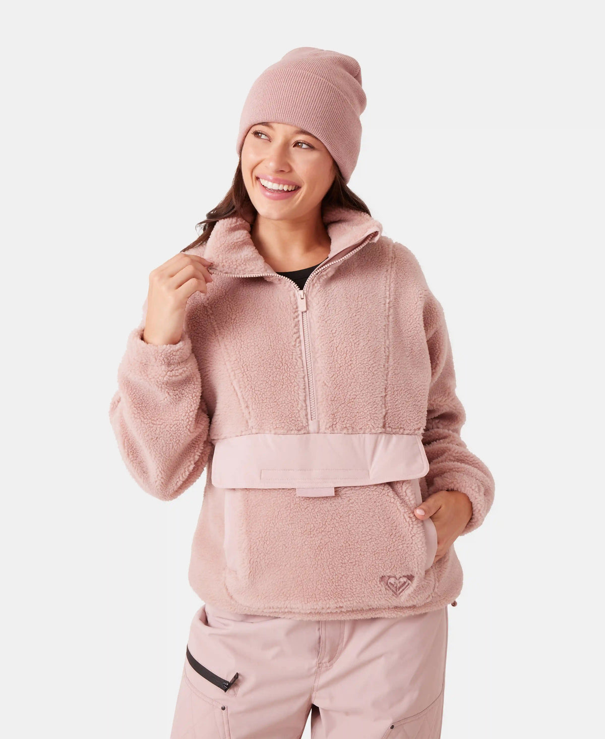 W25 Rita Half Zip Sherpa Anorak