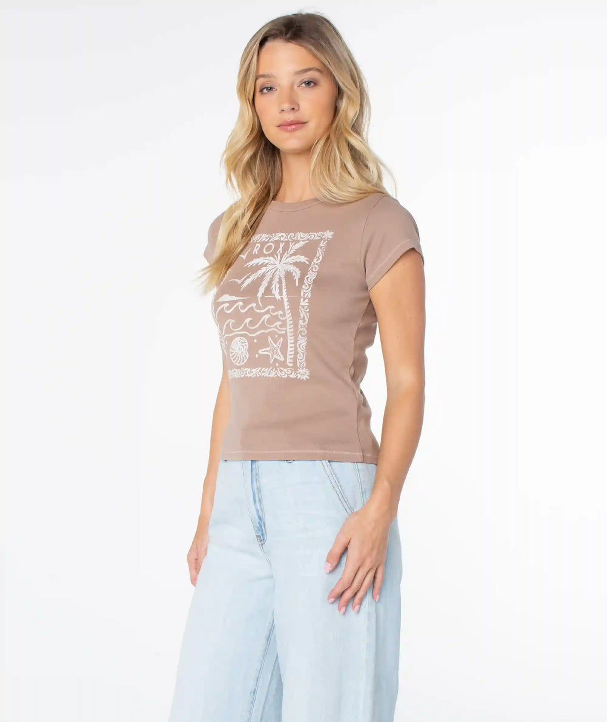 Palm Poster 90S Baby Tee