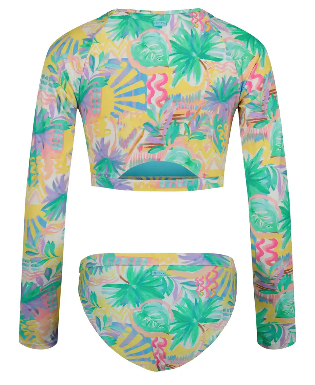 Girls' Palm Sun Crop Rashguard Swim Set
