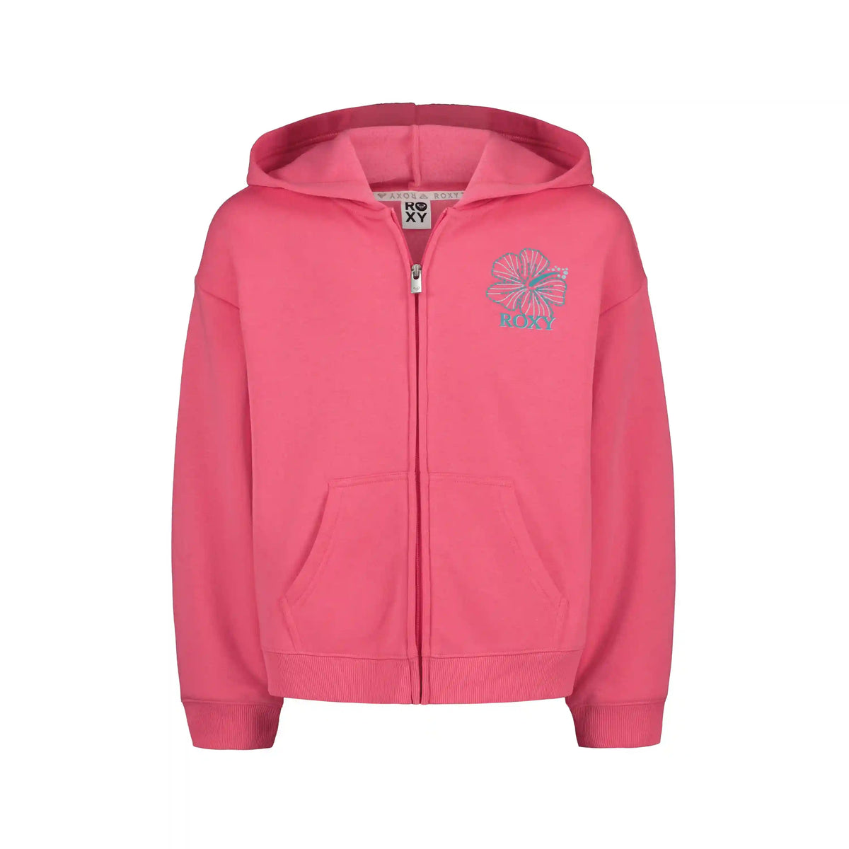 Girls' Hibiscus Stitch Zip Hoodie