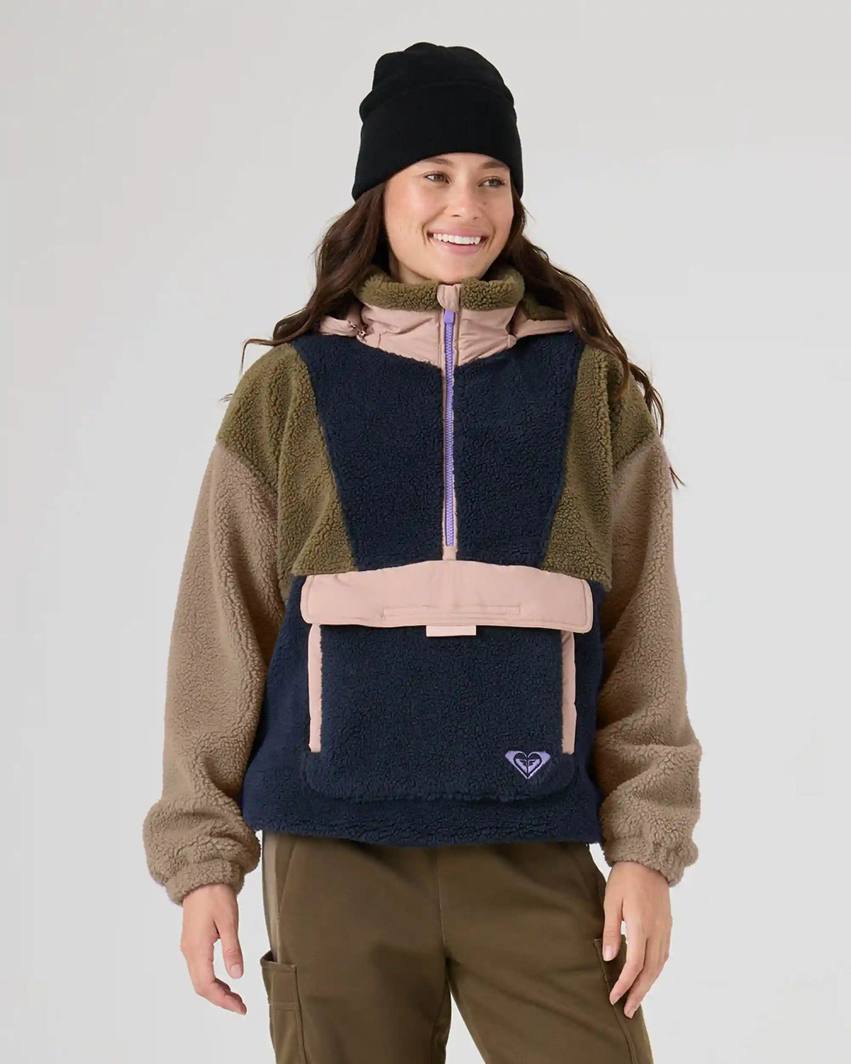 Rita Half Zip Sherpa Anorak