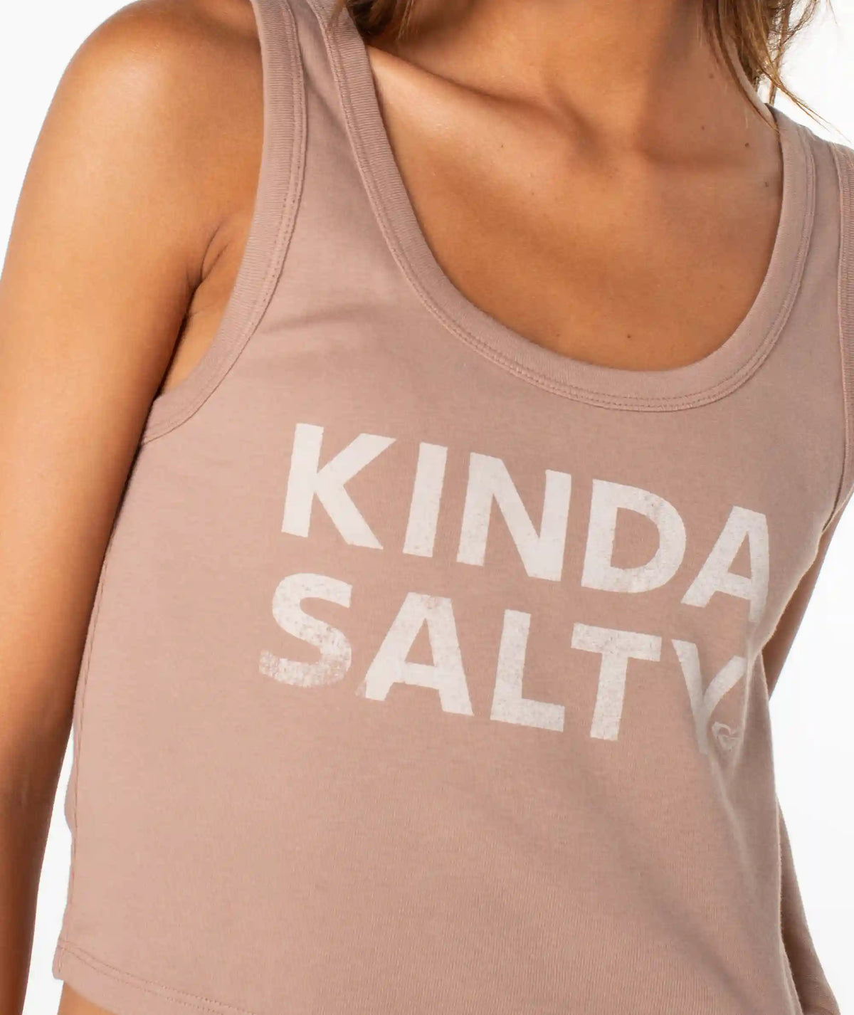Kinda Salty Scoop Baby Rib Tank Top