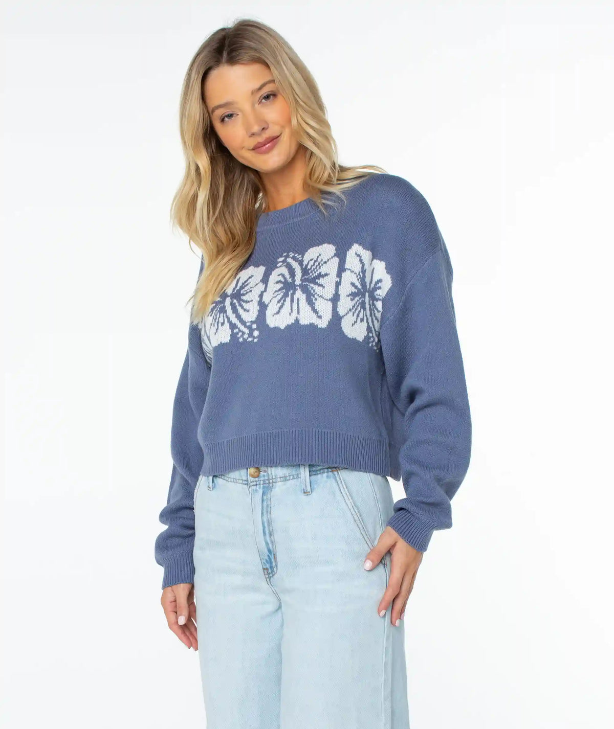 Hibiscus Harmony Sweater