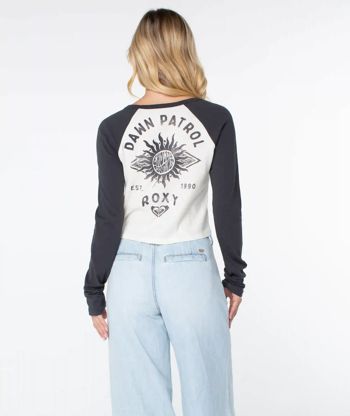 Sun Surfboard Boyfriend Raglan Long Sleeve
