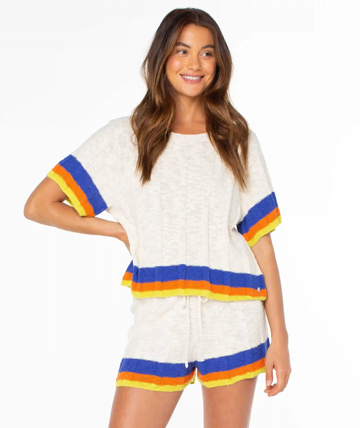 Cabana Club Tee Stripe Top