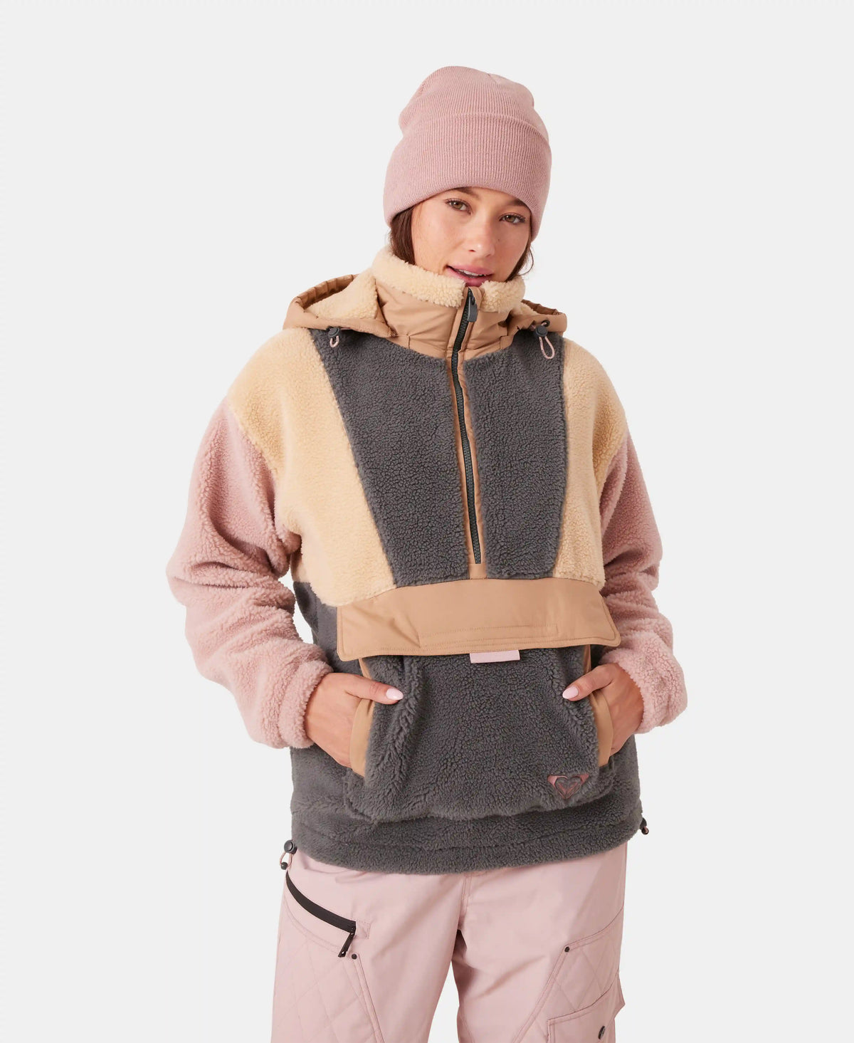 W25 Rita Half Zip Sherpa Anorak