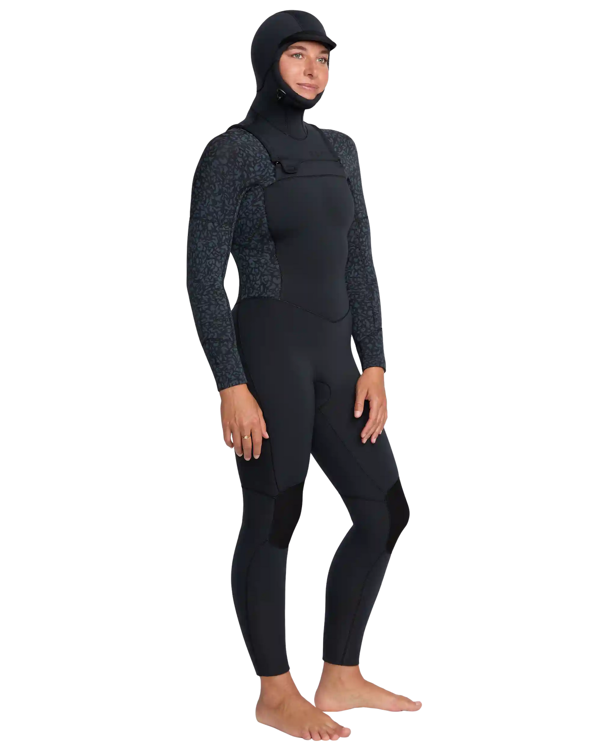 5/4mm Swell Natural Hooded Front Zip Wetsuit
